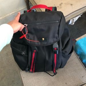 GUCCI, Techno Fabric Canvas Backpack Black